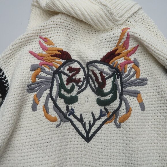 Zadig & Voltaire Ella Embroidered Cardigan Coat M/L - Picture 10 of 12